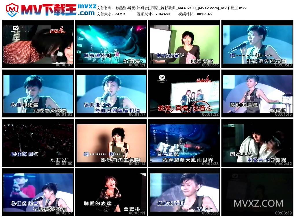 孙燕姿-听见(演唱会)_国语_流行歌曲_MA402199